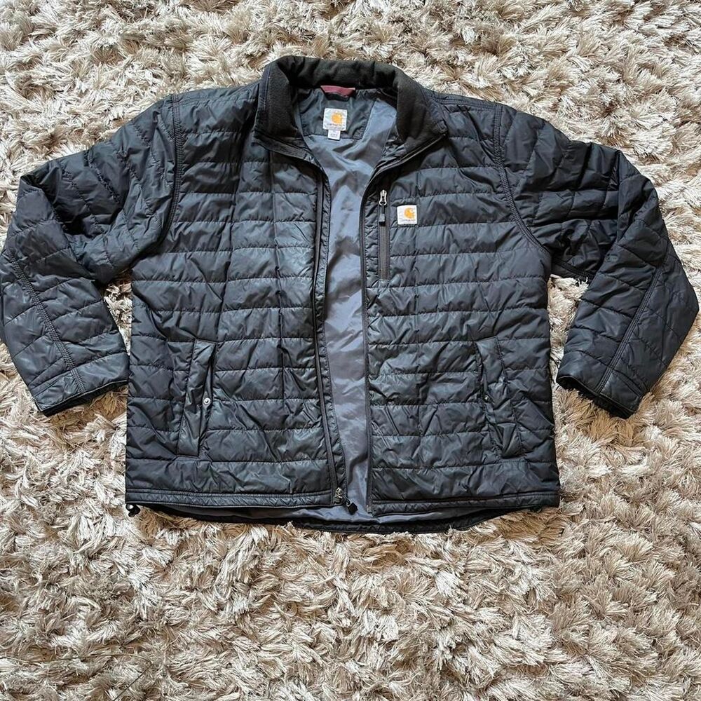 Carhartt Men's Black and Grey Jacket